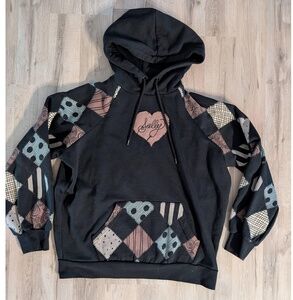 Mad Engine Patchwork Drawstring Hooded Sweatshirt Unisex, approx medium (w8)